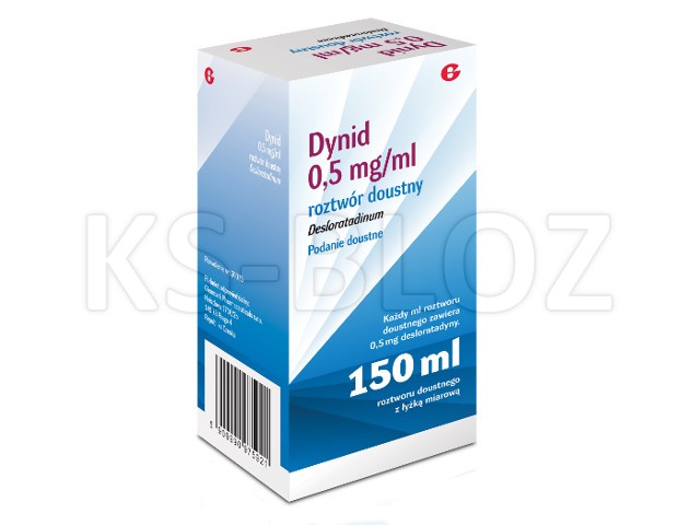 Dynid interakcje ulotka roztwór doustny 500 mcg/ml 150 ml | butelka