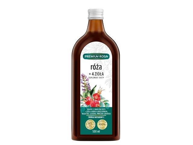 Dzika Róża + 4 Zioła interakcje ulotka sok - 500 ml