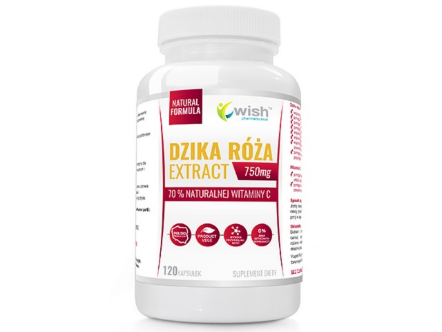 Dzika Róża 750mg Produkt Vege interakcje ulotka kapsułki  120 kaps.