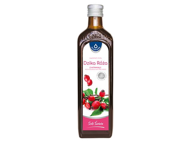 Dzika Róża z witaminą C pochodzenia naturalnego interakcje ulotka płyn  490 ml