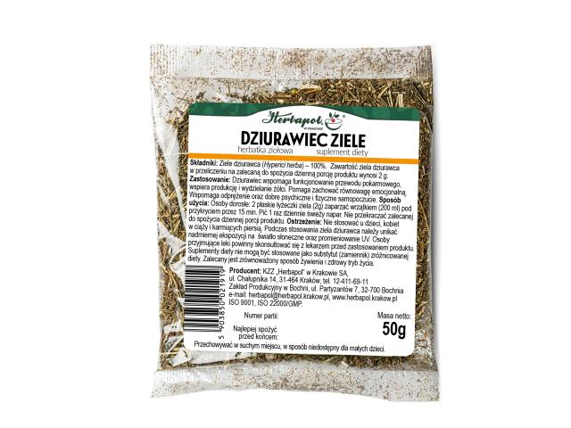 Dziurawiec Ziele Herbatka ziołowa interakcje ulotka zioła sypkie - 50 g