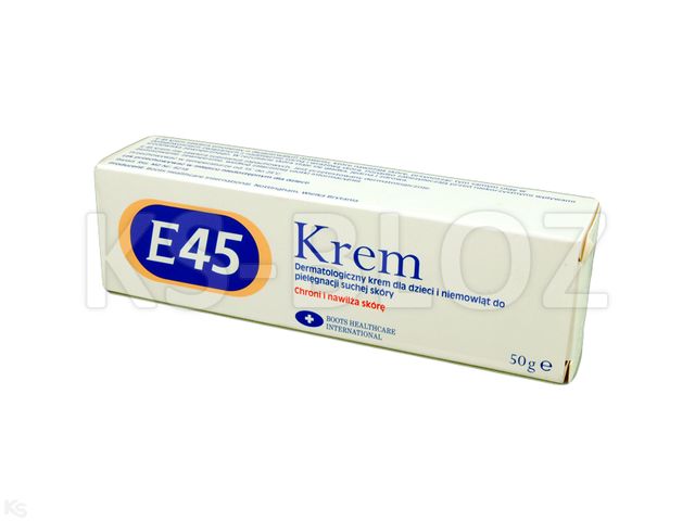 E-45 interakcje ulotka krem (10mg+145mg+126mg)/g 50 g (tub.)