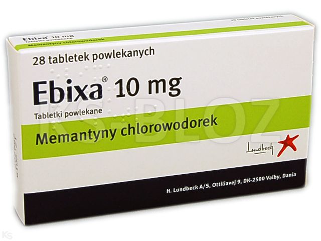 Ebixa interakcje ulotka tabletki powlekane 10 mg 28 tabl.