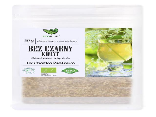 Ecoblik Bez Czarny Kwiat Herbatka ziołowa czarny interakcje ulotka herbata - 50 g