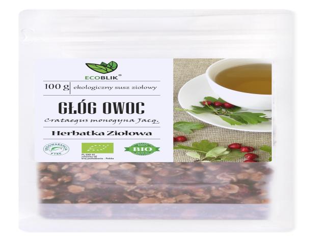 Ecoblik Głóg Owoc Herbatka ziołowa interakcje ulotka herbata - 100 g