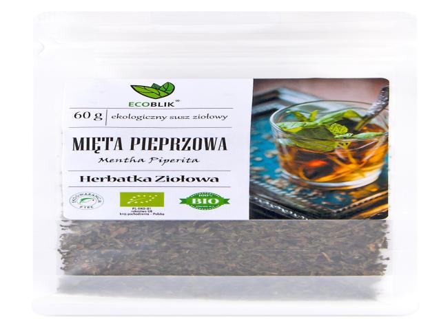 Ecoblik Mięta Pieprzowa Herbatka ziołowa interakcje ulotka herbata  60 g