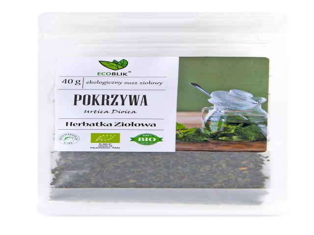 Ecoblik Pokrzywa Herbatka ziołowa interakcje ulotka herbata - 40 g