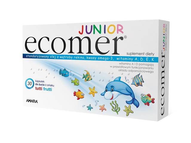 Ecomer Junior interakcje ulotka kapsułki do żucia  30 kaps.