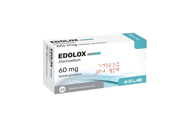 Edolox interakcje ulotka tabletki powlekane 60 mg 28 tabl.