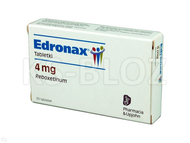 Edronax interakcje ulotka tabletki 4 mg 20 tabl.