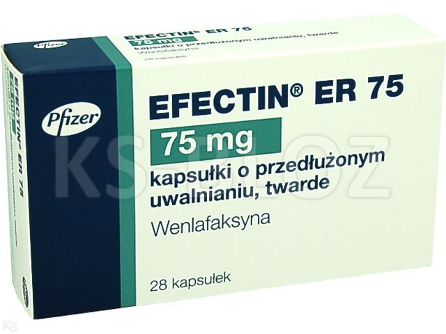 Efectin ER 75 interakcje ulotka kapsułki o przedłużonym uwalnianiu 75 mg 