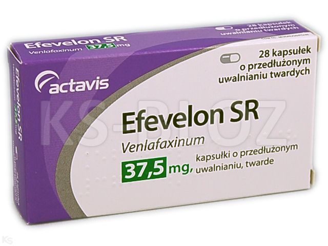 Efevelon SR interakcje ulotka kapsułki o przedłużonym uwalnianiu twarde 37,5 mg 28 kaps.