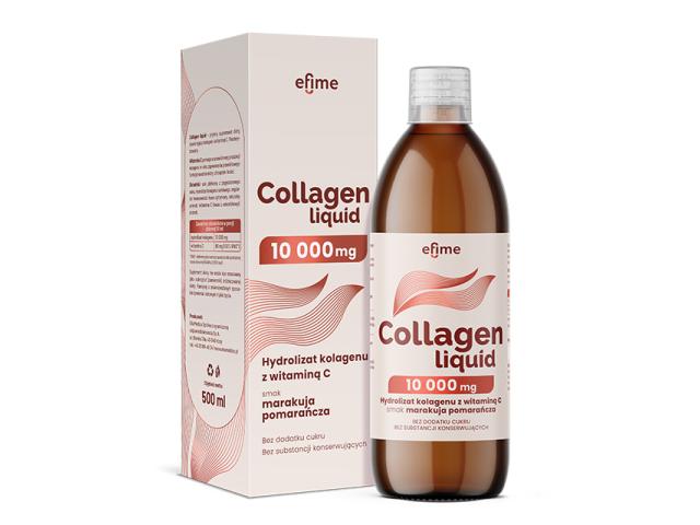 Efime Collagen Liquid 10000 mg interakcje ulotka płyn  500 ml