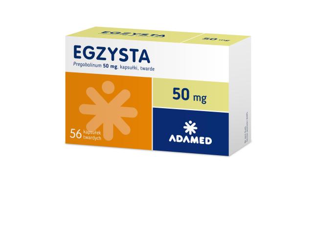 Egzysta interakcje ulotka kapsułki twarde 50 mg 56 kaps.