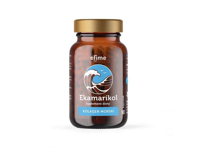 Ekamarikol Efime kolagen morski interakcje ulotka kapsułki  90 kaps.