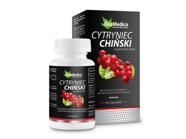 EkaMedica Cytryniec Chiński interakcje ulotka kapsułki - 60 kaps.