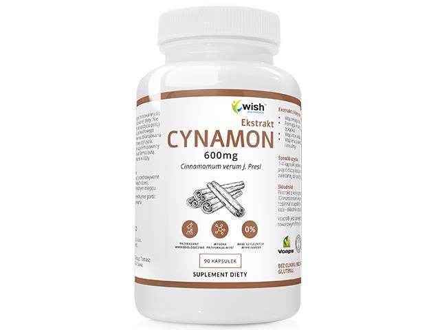 Ekstrakt Cynamon 600mg interakcje ulotka kapsułki - 90 kaps.