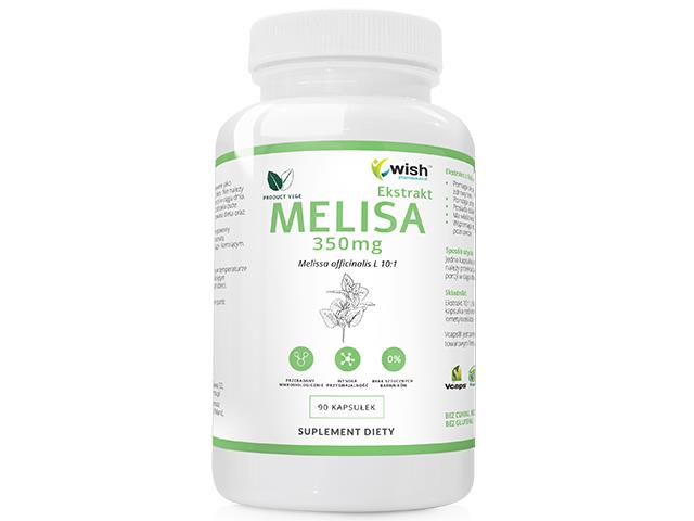 Ekstrakt Melisa 350mg Melissa Officinalis L. 10:1 interakcje ulotka kapsułki  90 kaps.