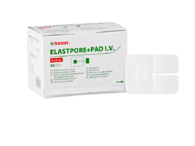 Elastpore+Pad I.v Opatrunek do wkłucia dożylnego jałowy samoprzylepny 6 x 8 cm interakcje ulotka opatrunek - 50 szt.