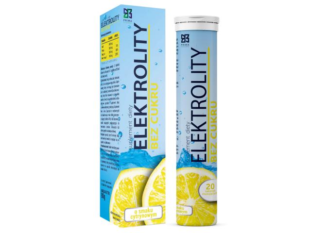 Elektrolity Bez Cukru interakcje ulotka tabletki musujące - 20 tabl.