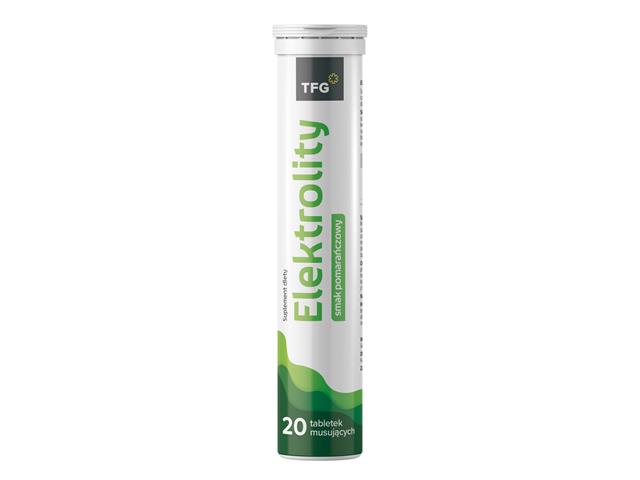 Elektrolity interakcje ulotka tabletki musujące - 20 tabl.