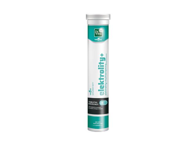 Elektrolity + Vegan interakcje ulotka tabletki musujące - 24 tabl.