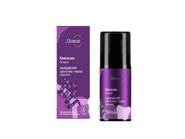 _Element Krem do twarzy na noc analog jadu żmii interakcje ulotka   50 ml