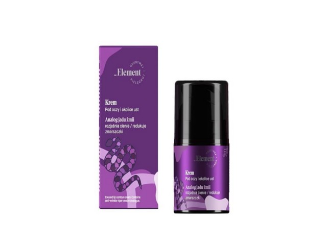 _Element Krem pod oczy i okolice ust analog jadu żmii interakcje ulotka krem - 30 ml