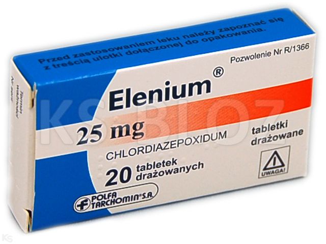 Elenium interakcje ulotka tabletki drażowane 25 mg 20 tabl. | (2 blist. po 10 tabl.)