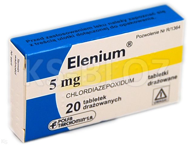 Elenium interakcje ulotka tabletki drażowane 5 mg 20 tabl. | (2 blist. po 10 tabl.)
