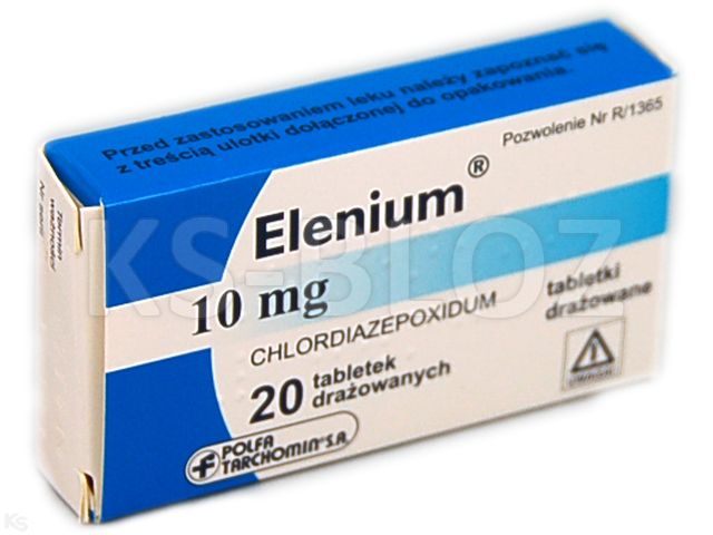 Elenium interakcje ulotka tabletki drażowane 10 mg 20 tabl. (2 blist. po 10 tabl.)