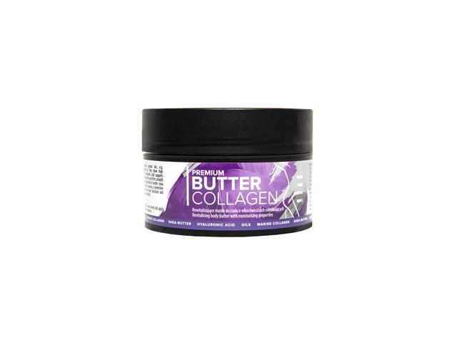 ELEVER COSMETICS PREMIUM BUTTER COLLAGEN Rewitalizujące masło do ciała nawilżające interakcje ulotka masło  200 g