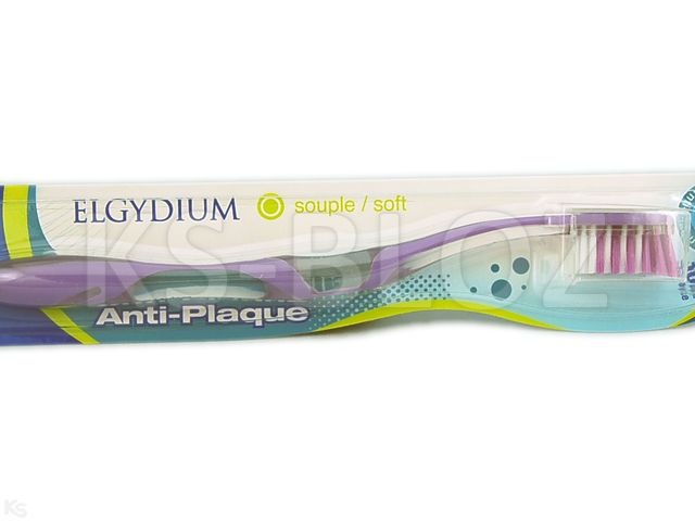 Elgydium Anti-Plaque Szczoteczka do mycia zębów miękka interakcje ulotka   1 szt.