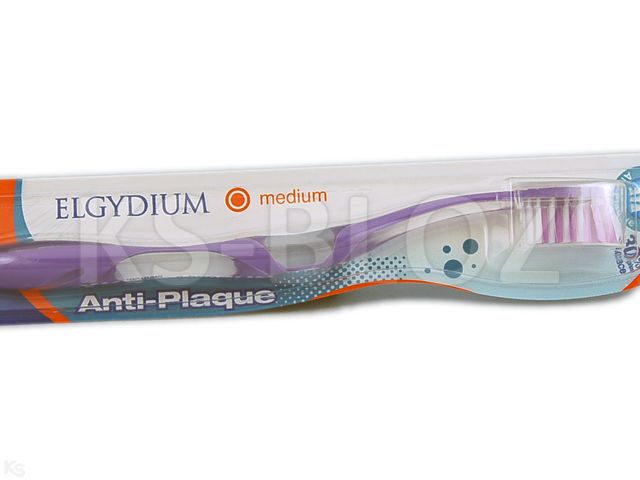 Elgydium Anti-Plaque Szczoteczka do mycia zębów średnia interakcje ulotka   1 szt.