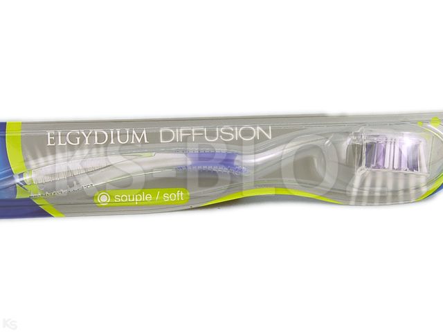Elgydium Diffusion Szczoteczka do mycia zębów soft interakcje ulotka szczotka  1 szt.