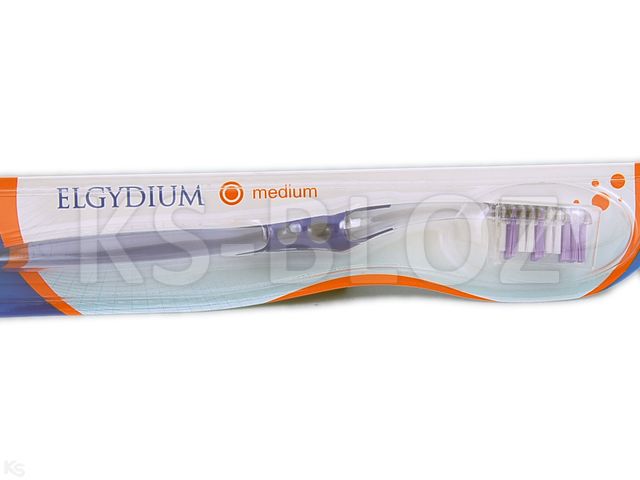 Elgydium Inter-Active Szczoteczka do mycia zębów medium interakcje ulotka   1 szt.