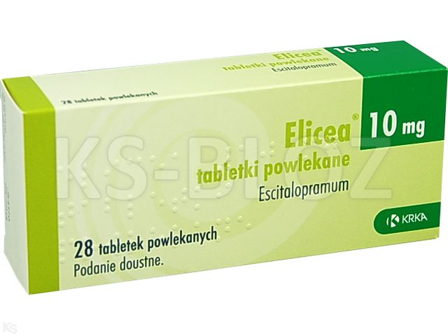 Elicea interakcje ulotka tabletki powlekane 10 mg 28 tabl. | 4 blist.po 7 szt.