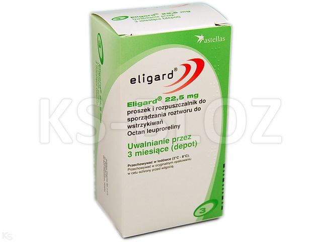 Eligard 22,5 mg interakcje ulotka proszek i rozpuszczalnik do sporządzania roztworu do wstrzykiwań 22,5 mg 1 zest.