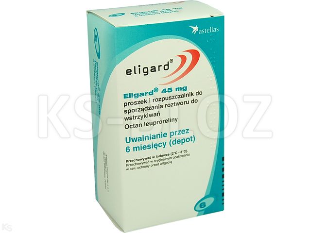 Eligard 45 mg interakcje ulotka proszek i rozpuszczalnik do sporządzania roztworu do wstrzykiwań 45 mg 1 zest. | (2 strzyk. napełnione)