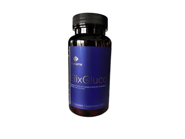 ElixGluco interakcje ulotka kapsułki - 60 kaps.