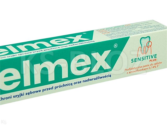 Elmex Sensitive Plus Pasta do mycia zębów interakcje ulotka   75 ml