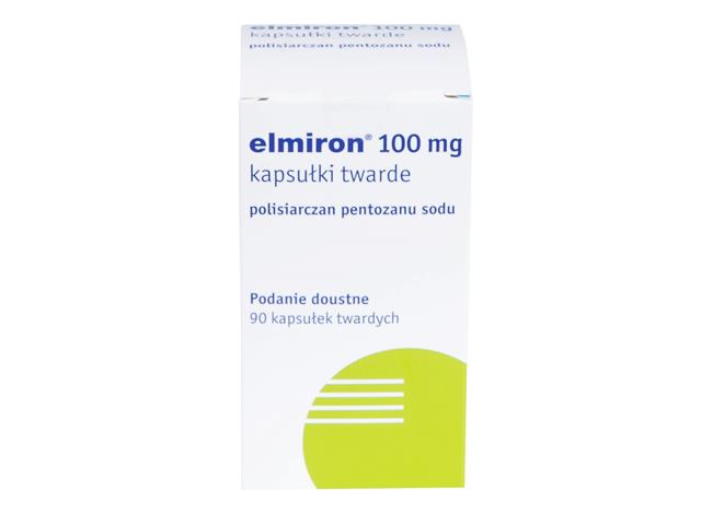 Elmiron interakcje ulotka kapsułki twarde 100 mg 90 kaps. (but.)