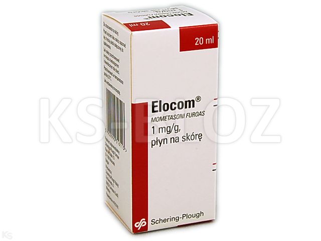 Elocom interakcje ulotka płyn do stosowania na skórę 1 mg/g 20 ml