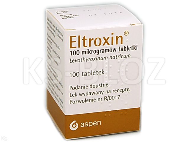 Eltroxin interakcje ulotka tabletki 100 mcg 100 tabl.