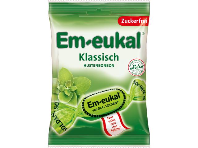 Em-Eukal Cukierki eukaliptus bez cukru interakcje ulotka cukierki  75 g