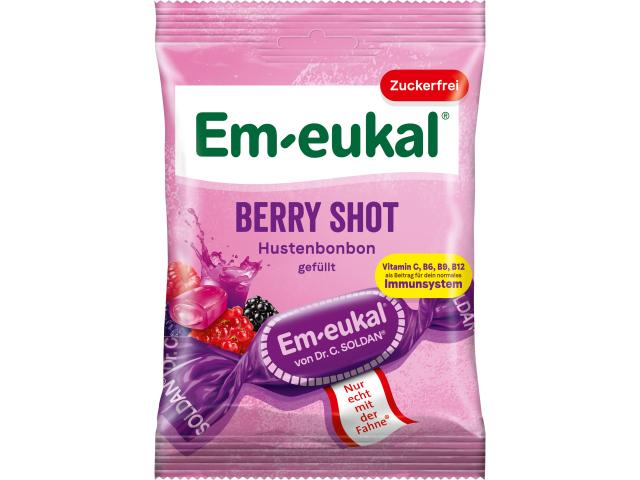 Em-Eukal Jagodowy Shot Cukierki bez cukru interakcje ulotka cukierki  75 g