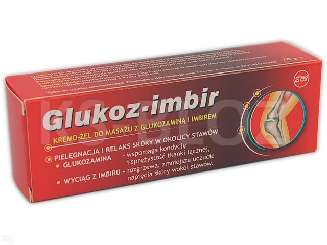 EMO GLUKOZ-IMBIR Krem-żel d/masażu interakcje ulotka  - 70 g