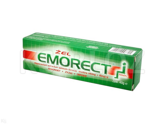 Emorect interakcje ulotka żel (40mg+15mg)/g 40 g