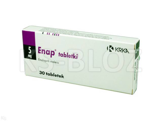 Enap interakcje ulotka tabletki 5 mg 30 tabl. | 3 blist.po 10 szt.