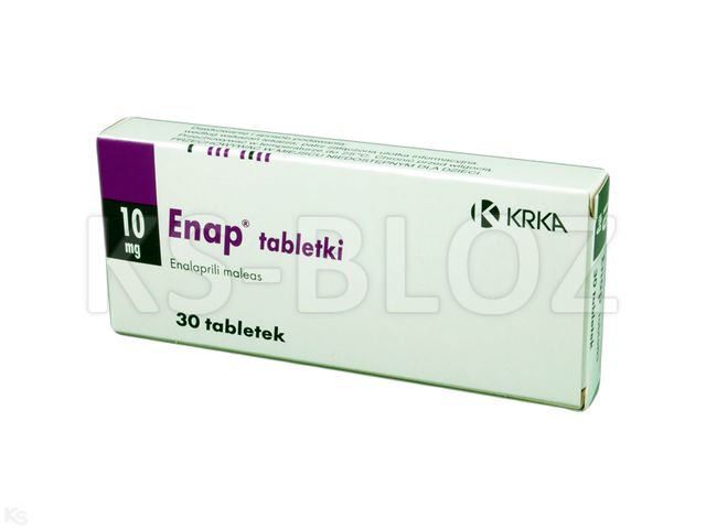 Enap interakcje ulotka tabletki 10 mg 30 tabl. (3 blist. po 10 tabl.)
